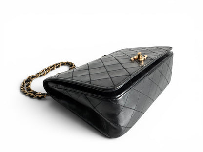 CHANEL Lambskin Quilted Small Single Flap