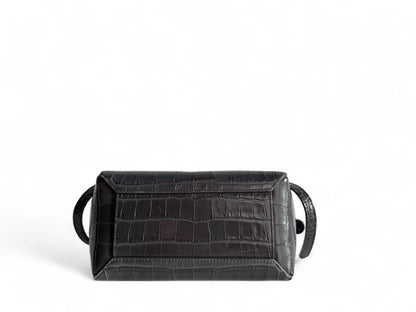 CELINE Calfskin Crocodile Embossed Nano Belt Bag