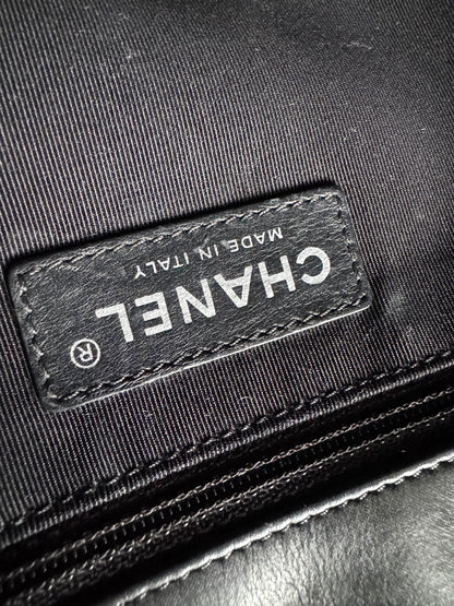 CHANEL Iridescent Lambskin Quilted East West Flap Bag
