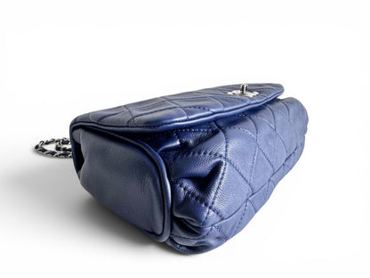 CHANEL Calfskin Quilted CC Curvy Flap