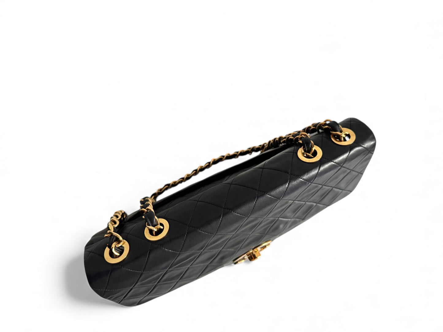 CHANEL Lambskin Quilted XL Jumbo Single Flap Bag