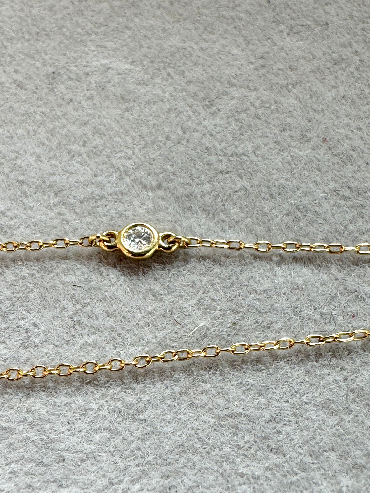 TIFFANY & CO. 18K Yellow Gold Elsa Peretti Diamonds Bracelet