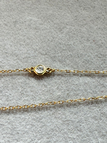 TIFFANY & CO. 18K Yellow Gold Elsa Peretti Diamonds Bracelet