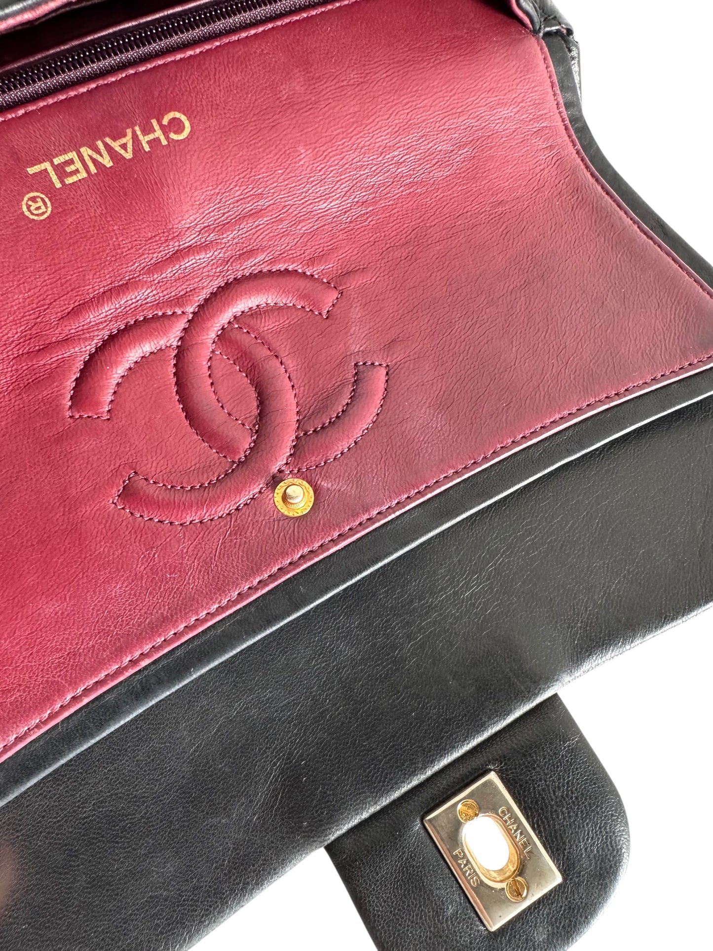 CHANEL Lambskin Classic Medium Double Flap