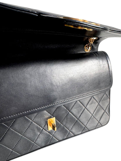 CHANEL Lambskin Medium Mademoiselle Double Flap