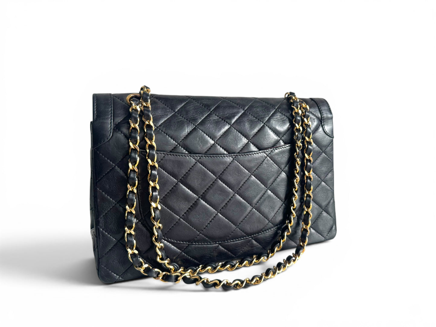 CHANEL Lambskin Quilted Medium Double Flap