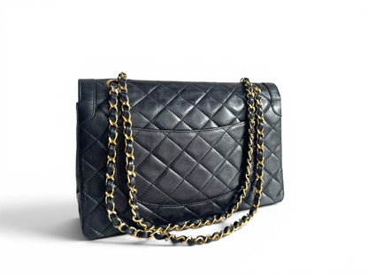 CHANEL Lambskin Quilted Medium Double Flap