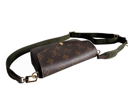 LOUIS VUITTON Monogram Felicie Strap & Go Kaki