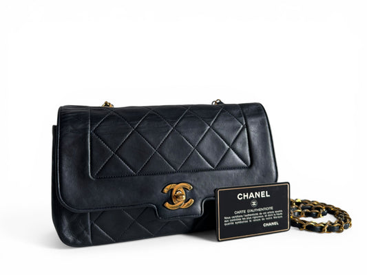 CHANEL Lambskin Small Diana Flap