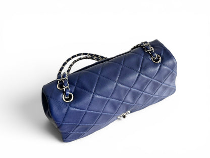CHANEL Calfskin Quilted CC Curvy Flap
