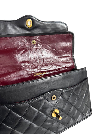 CHANEL Lambskin Quilted Medium Double Flap Bag