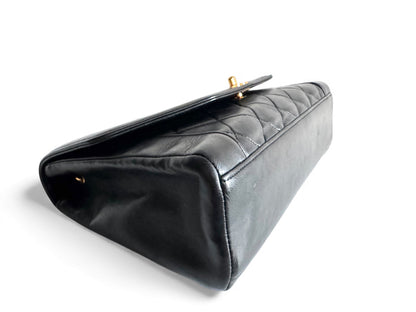 CHANEL Lambskin Black Flap Bag