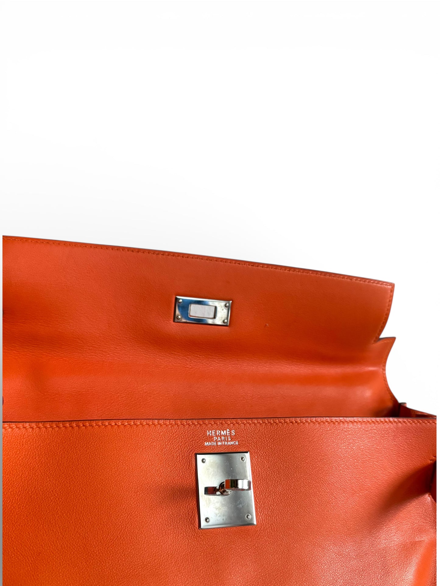 HERMÈS Kelly 32 Gulliver Orange