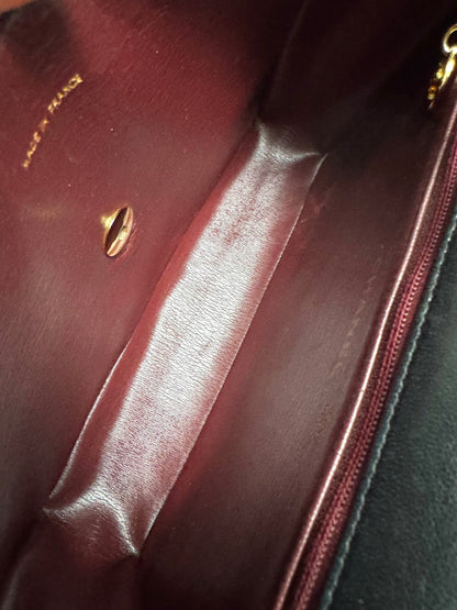 CHANEL Lambskin Diamond Stitch Envelope Single Flap