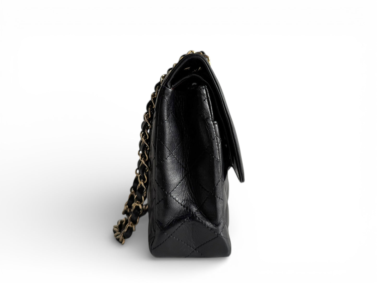 CHANEL Lambskin Quilted Medium Double Flap Bag