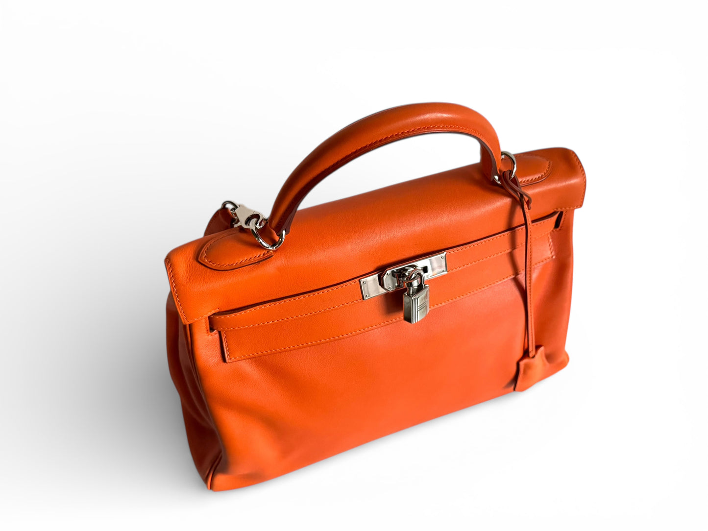 HERMÈS Kelly 32 Gulliver Orange