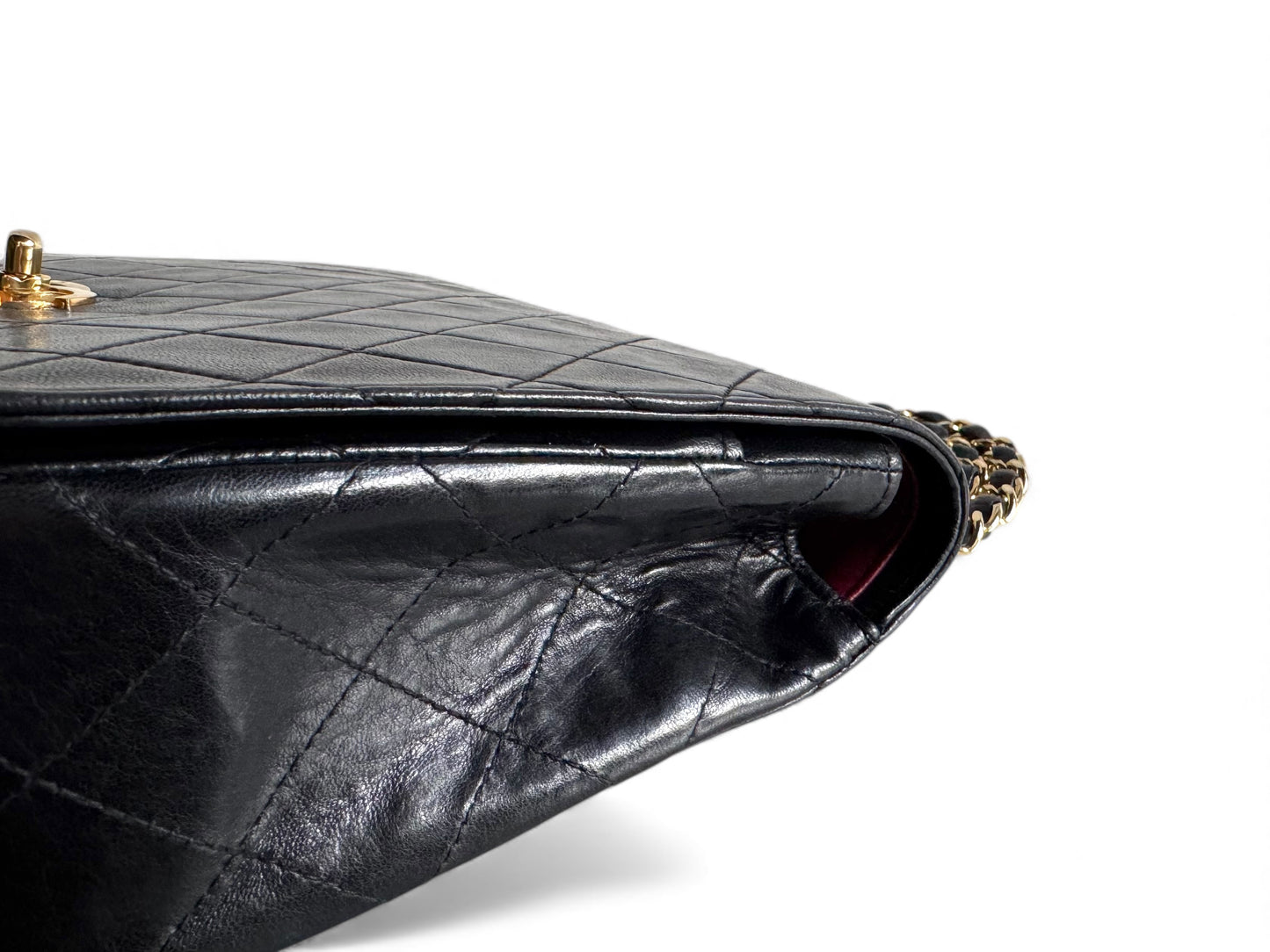 CHANEL Vintage Single Flap Bag Black