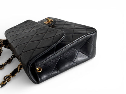 CHANEL Lambskin Quilted Small Single Flap