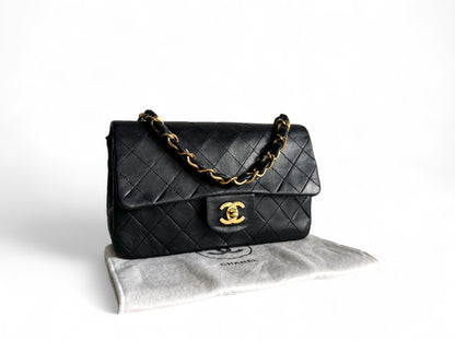 Chanel Lambskin Matelasse Flap Chain Handle Bag