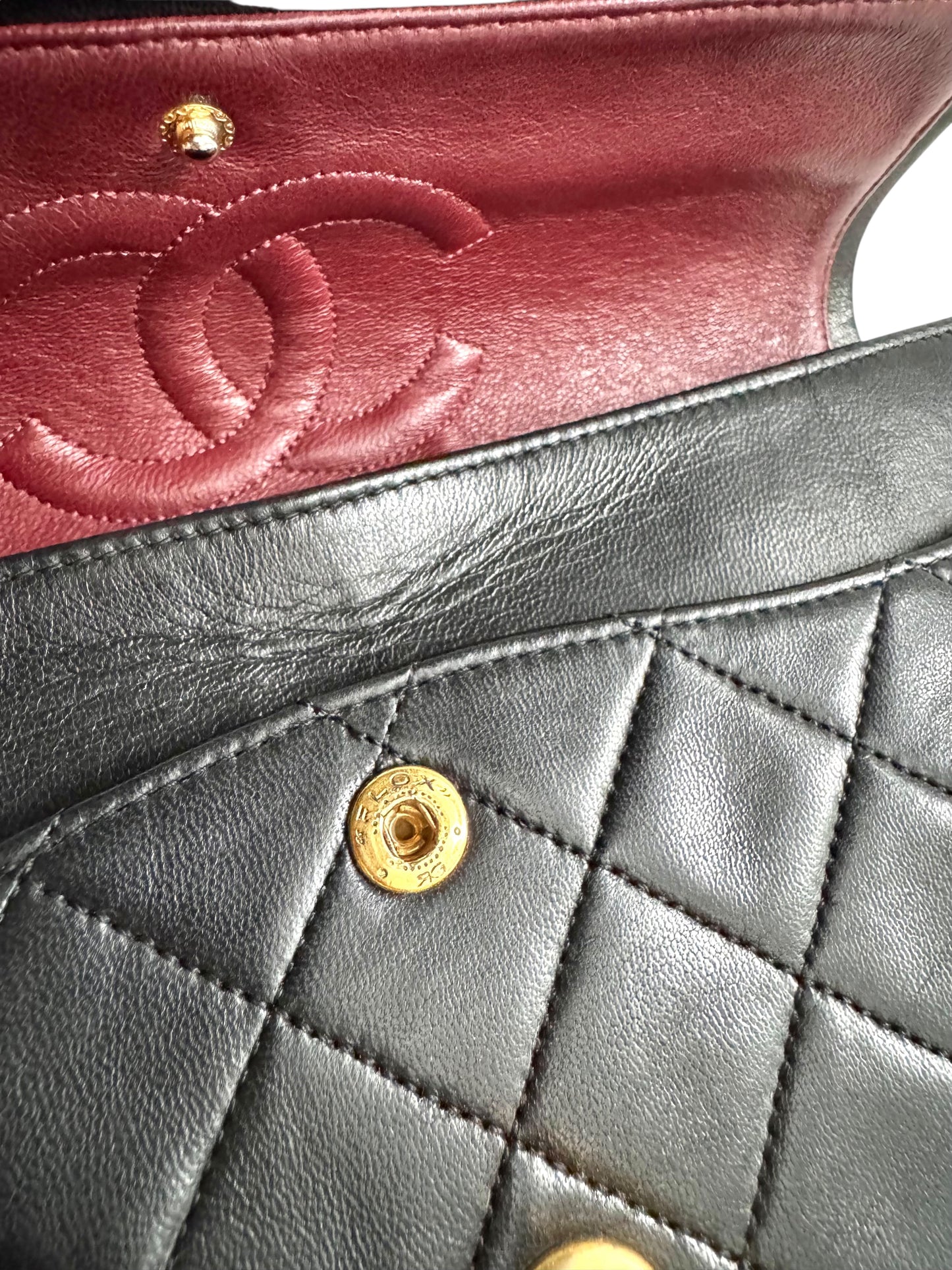 CHANEL Matelasse Double Flap Bag Black