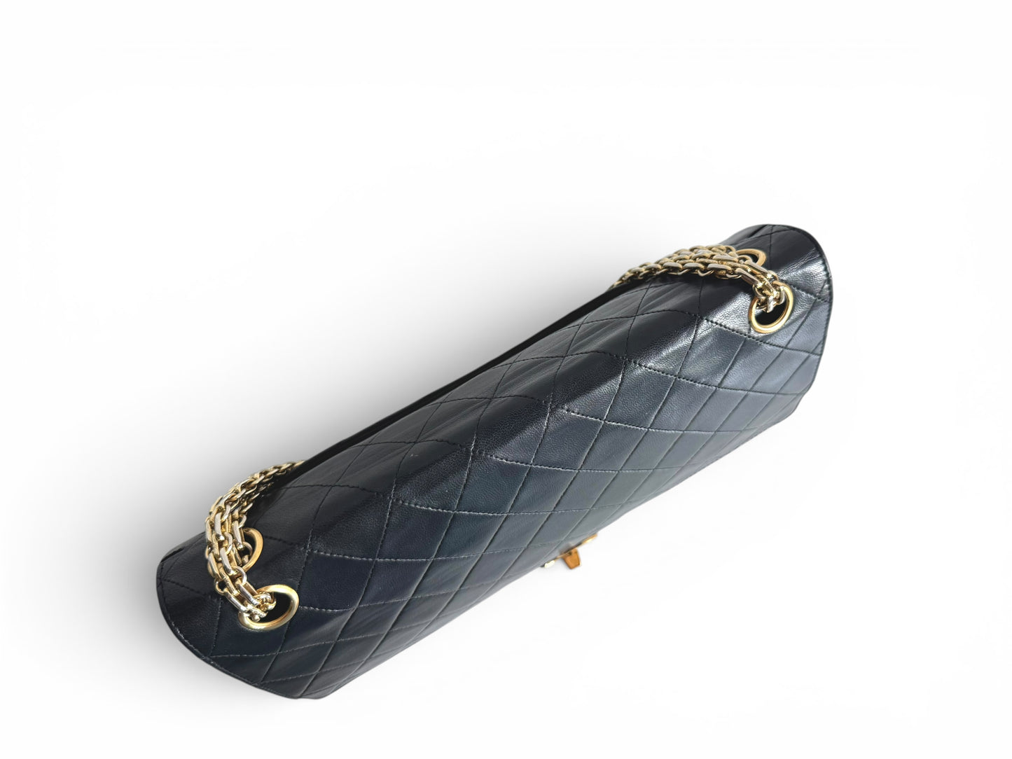 CHANEL Lambskin Medium Mademoiselle Double Flap