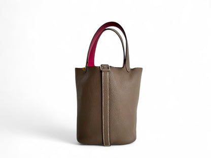 HERMÈS Chevre Mysore Éclat Picotin 18