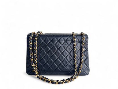 CHANEL Lambskin Quilted XL Jumbo Single Flap