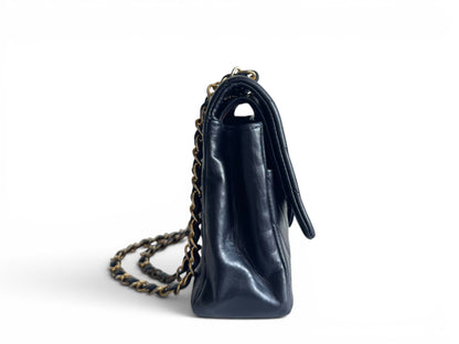 CHANEL Lambskin Chevron Medium Double Flap Bag