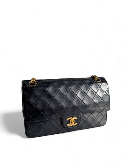 CHANEL Lambskin Medium Mademoiselle Double Flap