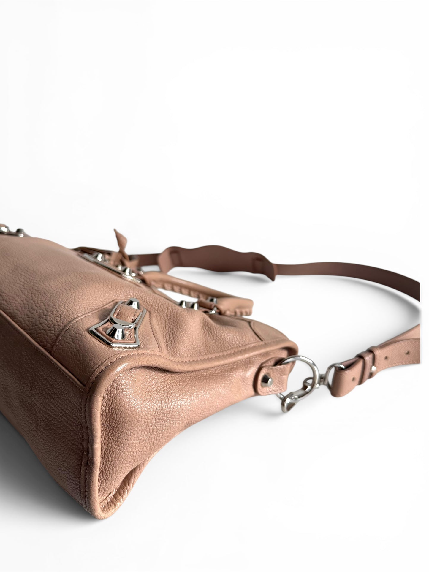 BALENCIAGA Chevre Gold Metallic Edge Hardware Bag