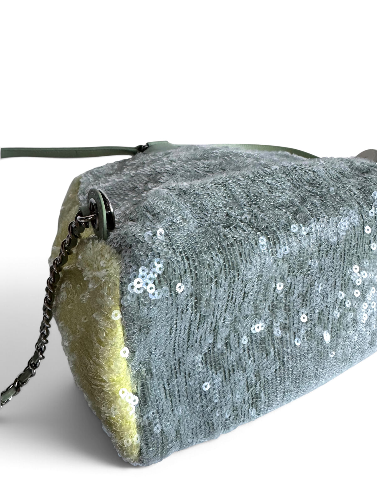 CHANEL Sequin Tri-color Waterfall Backpack
