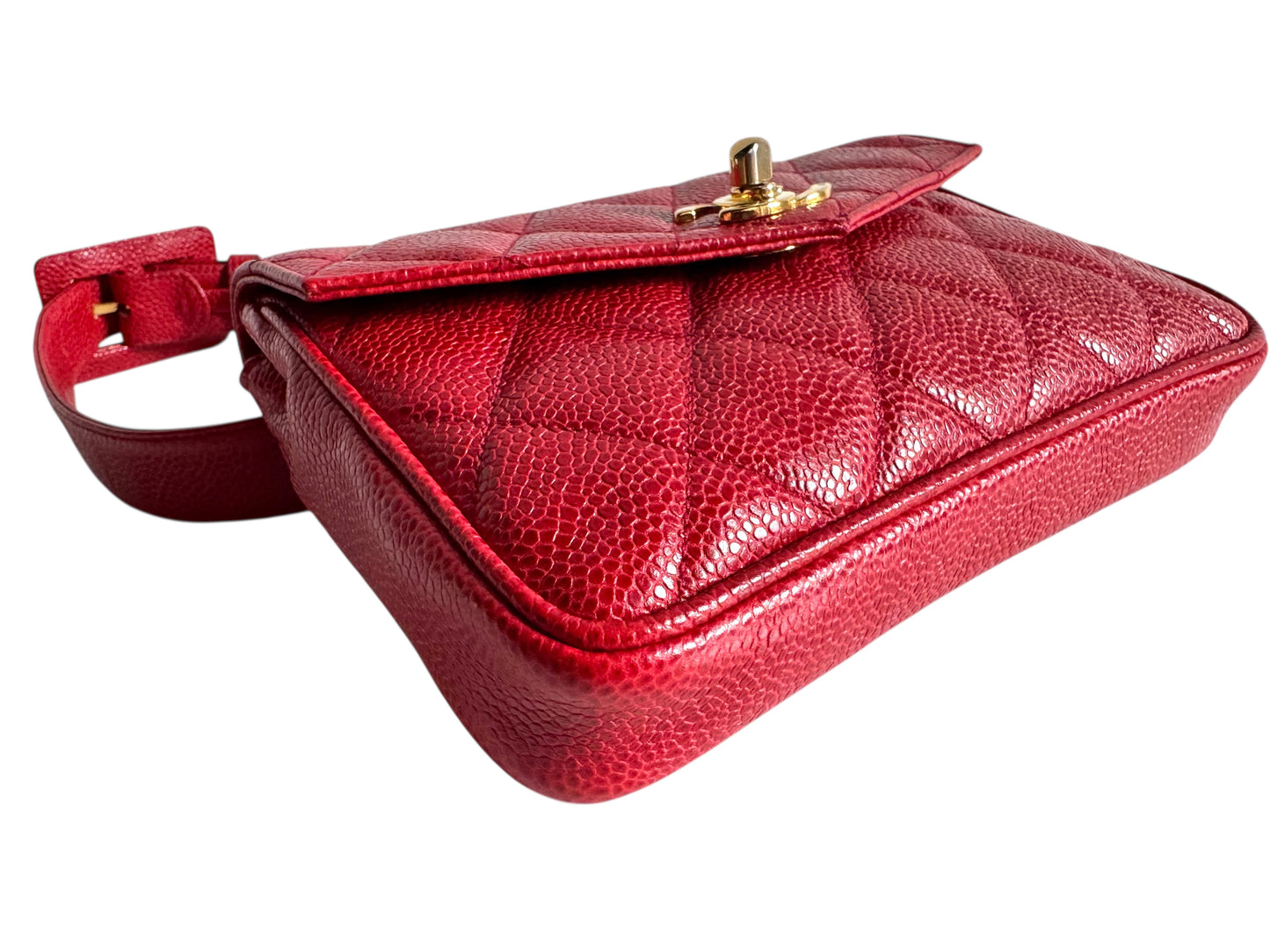 CHANEL Caviar Quilted Flap Waist Belt Bag