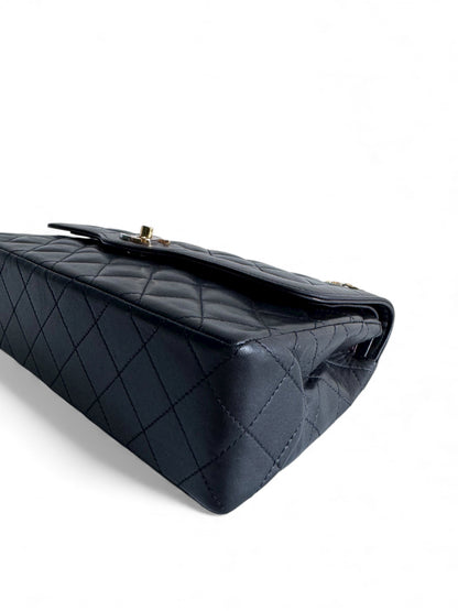 CHANEL Lambskin Quilted Medium Double Flap Bag