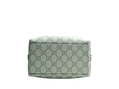 GUCCI GG Supreme Monogram Emblem Small Shoulder Bag