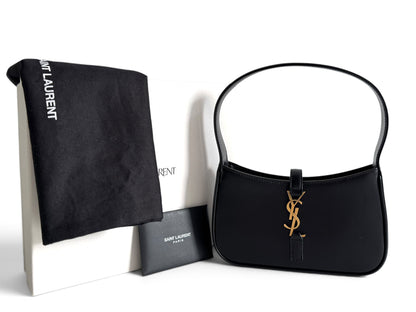 SAINT LAURENT Smooth Calfskin Le 5 A 7 Mini Hobo Bag
