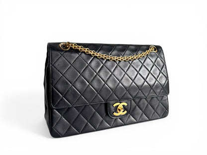 CHANEL Lambskin Medium Mademoiselle Double Flap