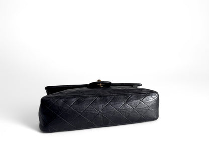 CHANEL Matelasse Double Flap Bag Black