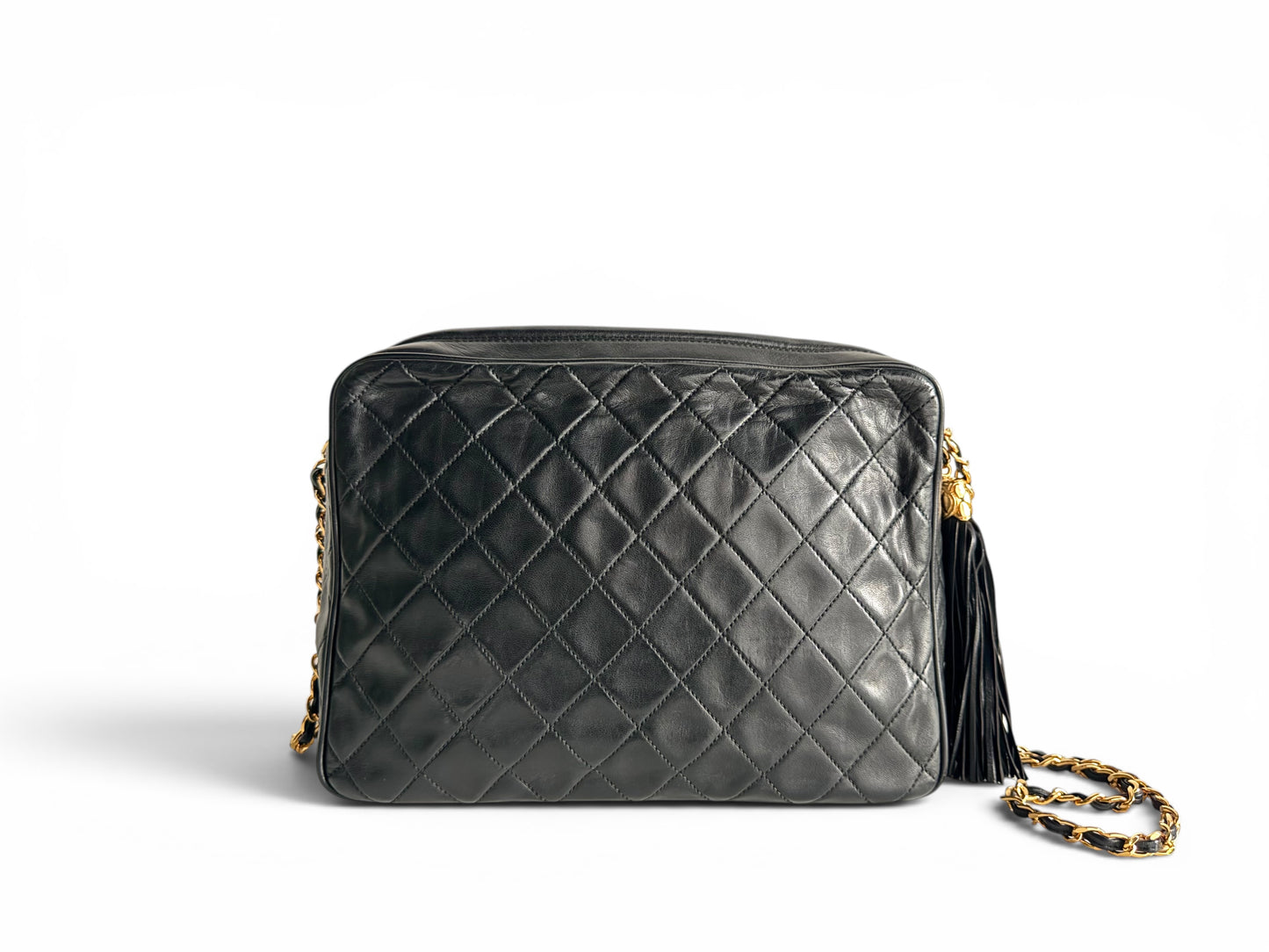 CHANEL Vintage Quilted Camera Bag