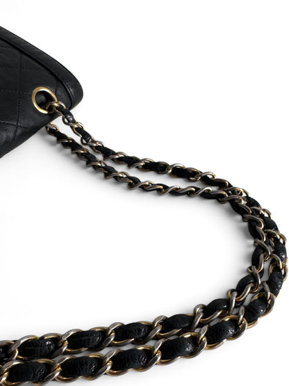 CHANEL Lambskin Quilted Medium Double Flap
