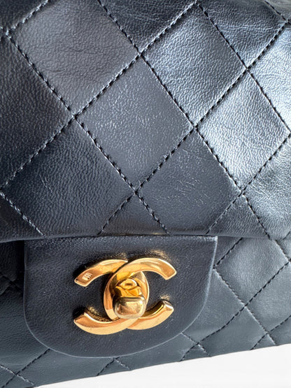 CHANEL Lambskin Quilted Small Double Flap