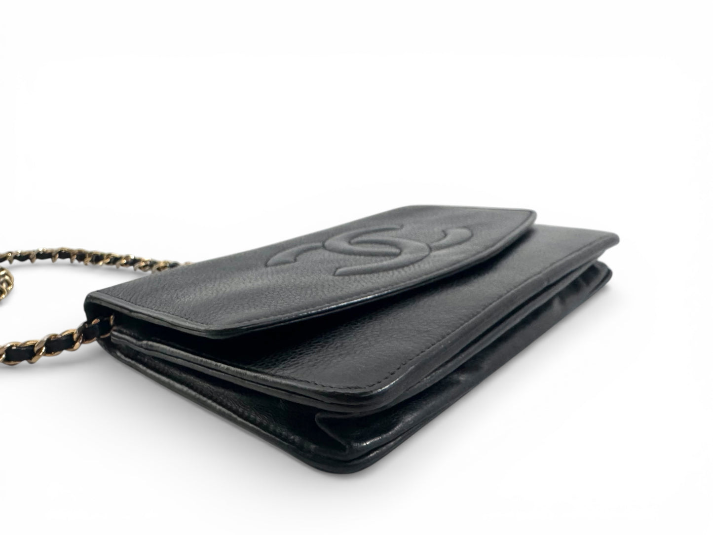 CHANEL Caviar Timeless CC Wallet On Chain WOC