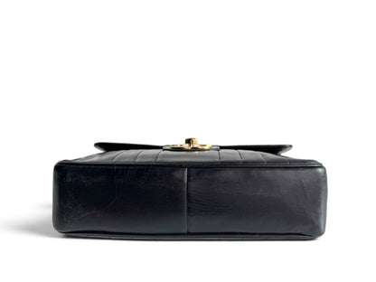 CHANEL Lambskin Vertical Quilt Jumbo Single Flap