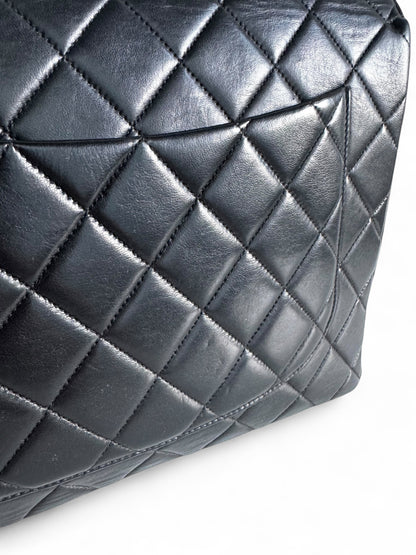 CHANEL Medium Lambskin Matelasse Single Flap Chain Bag