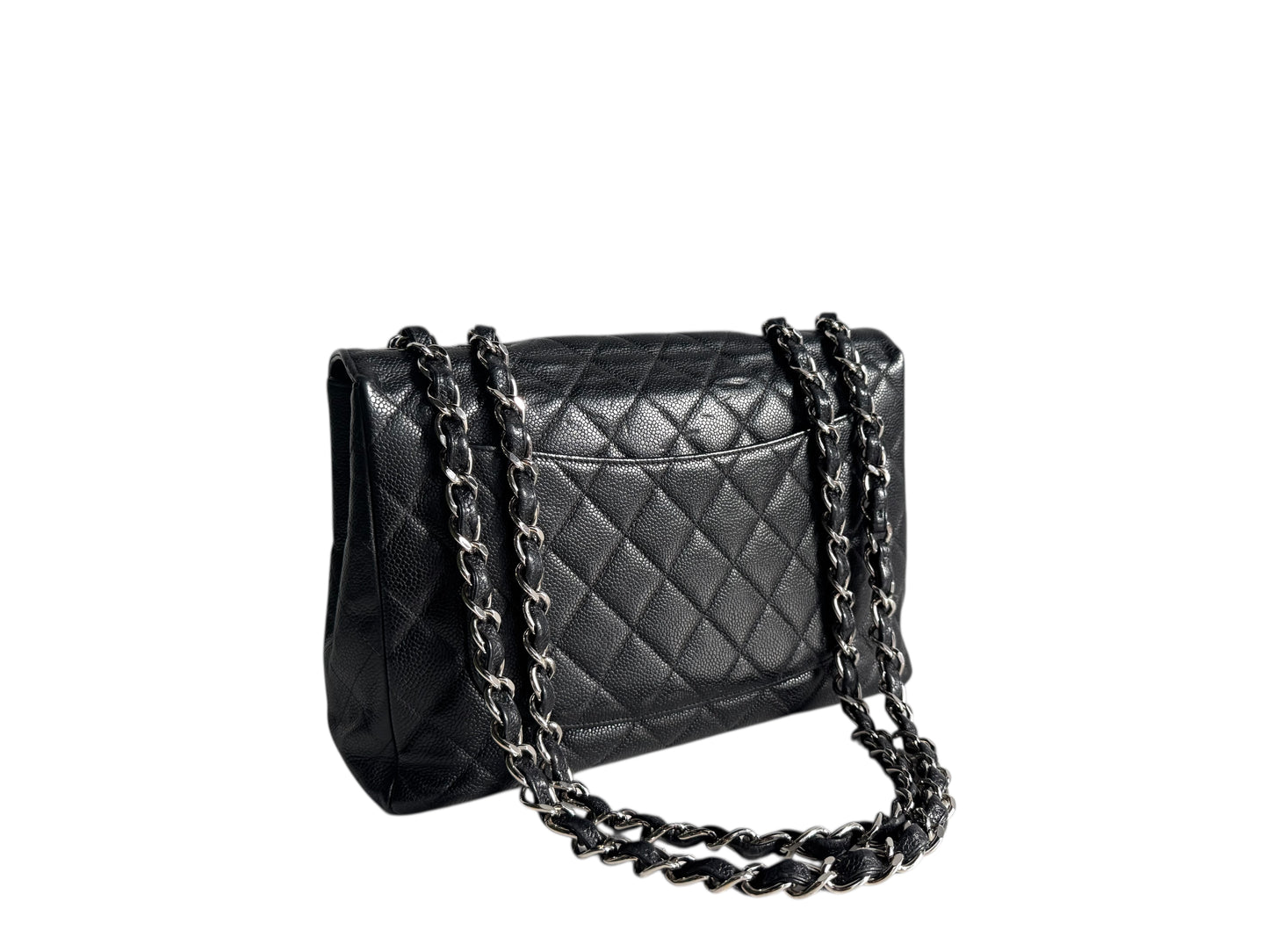 CHANEL Caviar Jumbo Single Flap Bag