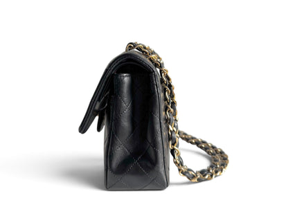 CHANEL Lambskin Quilted Small Double Flap