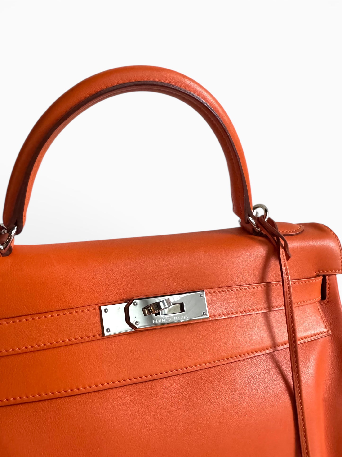 HERMÈS Kelly 32 Gulliver Orange