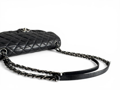 CHANEL Iridescent Lambskin Quilted East West Flap Bag