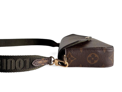 LOUIS VUITTON Monogram Felicie Strap & Go Kaki