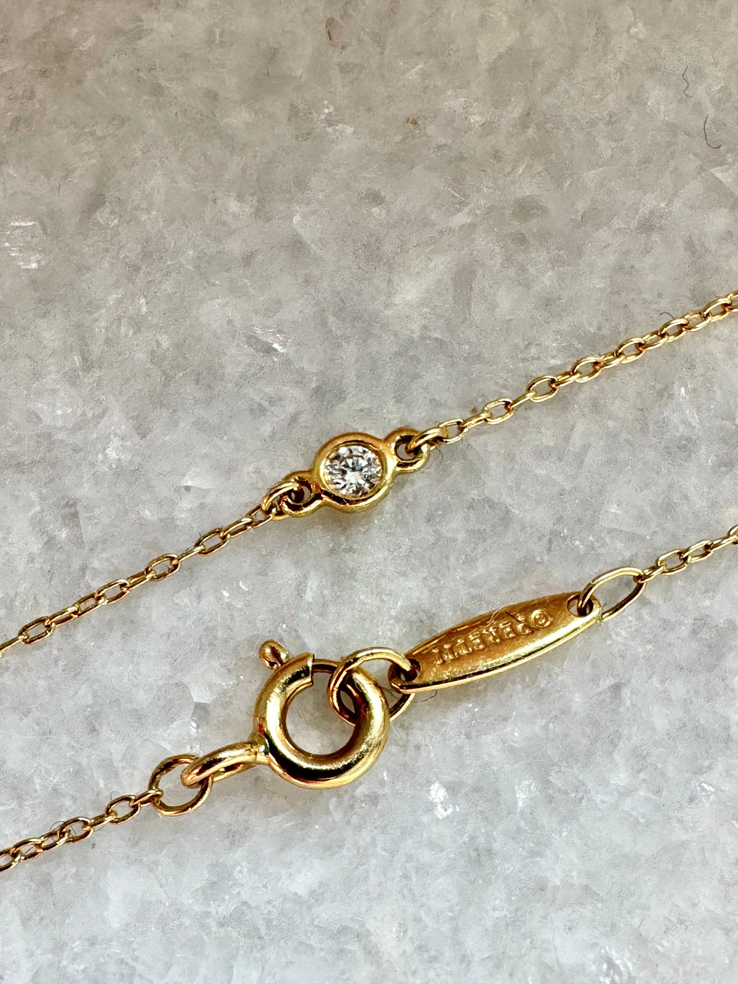 TIFFANY & CO. 18K Yellow Gold Elsa Peretti Diamonds Bracelet