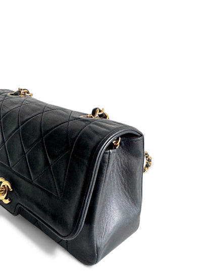 CHANEL Vintage Lambskin Small Diana Flap Bag